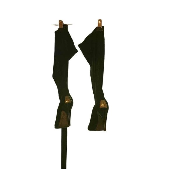 Donald J Pilner - Suede heeled Calf Boots - 8.5 - Picture 3 of 6